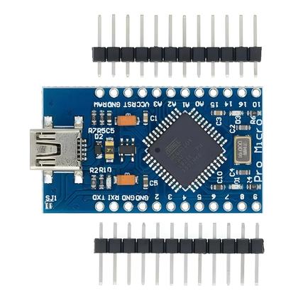 Imagem de Módulo pro Micro ATMEGA32U4 5V 16MHz Com Bootloader, MINI USB, Micro USB, TYPE-C, Conector De 2