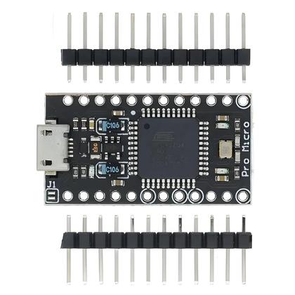 Imagem de Módulo pro Micro ATMEGA32U4 5V 16MHz Com Bootloader, MINI USB, Micro USB, TYPE-C, Conector De 2