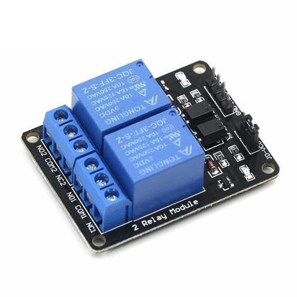 Imagem de Módulo Relé 2 Canais 110/220 Entrada 5v Para Arduino Srd05vd