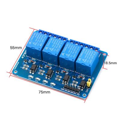 Imagem de Modulo Rele 4 Canais Para Arduino 125/250VAC Srd-05vd 5v/10a