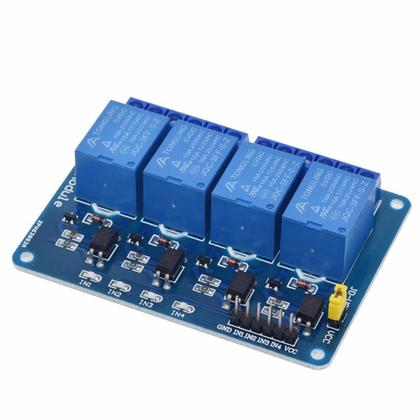 Imagem de Modulo Rele 4 Canais Para Arduino 125/250VAC Srd-05vd 5v/10a