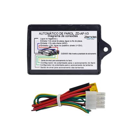 Imagem de Módulo rele acendimento automatico farol acionamento uinversal plug in play v3 zd-af-v3