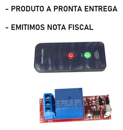 Imagem de Módulo Relé Automação 12v Acionamento Controle Remoto Ir
