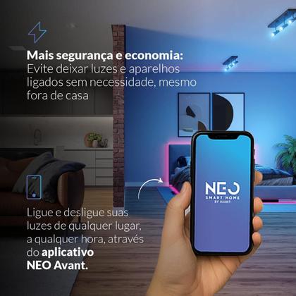 Imagem de Modulo Rele Interruptor Inteligente Trio Wi-Fi 3X3,3A Bivolt Cod: 291990923 Neo Avant