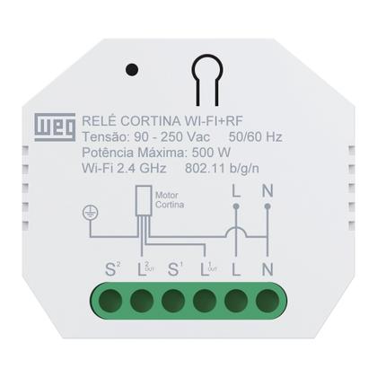 Imagem de Módulo Rele Para Controle de Persianas e Cortinas Bivolt Wi-Fi + RF Weg Home