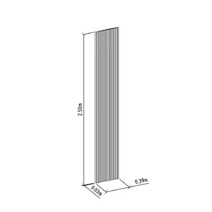 Imagem de Módulo Ripado para Painel 250CMX39CM Linea Brasil