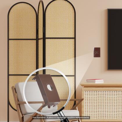 Imagem de Módulo Saida de Fio Marrom Sleek Margirius