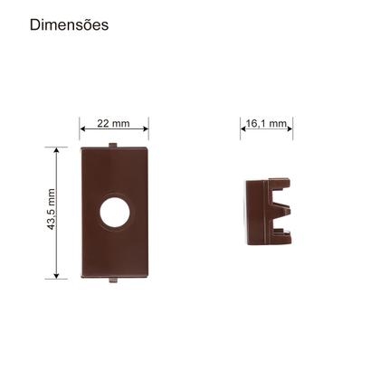 Imagem de Módulo Saida de Fio Marrom Sleek Margirius