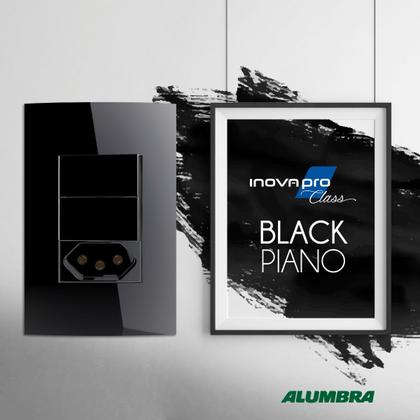 Imagem de Módulo Saída Fio 1 Furo Alumbra Inova Pro Class Black Piano
