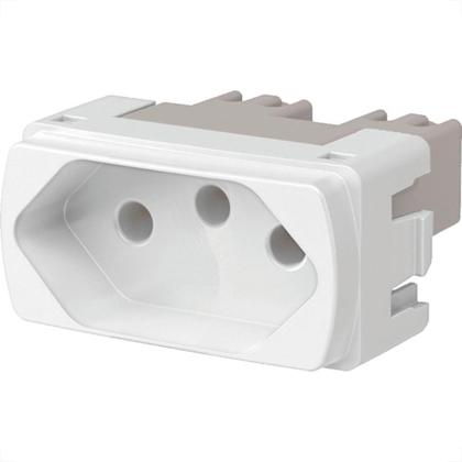 Imagem de Modulo Schneider Miluz 1 Tomada 10A. 2P+T. Branca - S3B70340