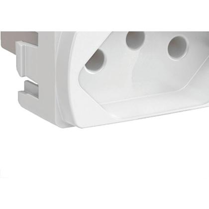 Imagem de Modulo Schneider Miluz 1 Tomada 10A. 2P+T. Branca - S3B70340