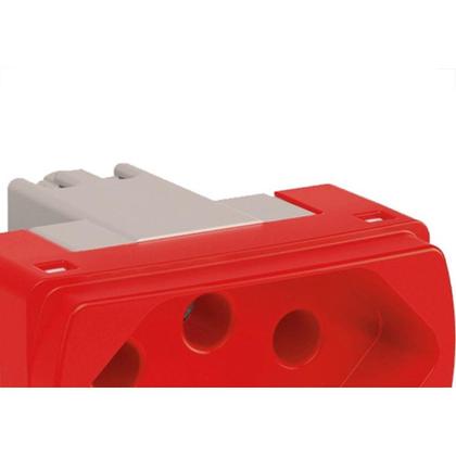 Imagem de Modulo Schneider Miluz 1 Tomada 20A. 2P+T. Vermelha - S3B70359
