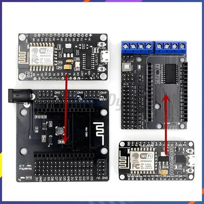 Imagem de Módulo Sem Fio ESP8266 ESP-12E NodeMcu V3 V2 Lua WIFI CH340 CP2102 Com Antena PCB Para