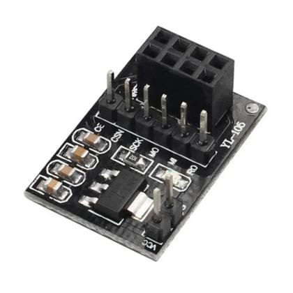 Imagem de Módulo sem fio nrf24l01 + pa + lna 3.3v, placa do adaptador para robôs espertos do carro, 1 a 5pcs