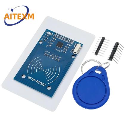 Imagem de Módulo Sem Fio RFID IC MFRC-522 RC-522 Antena SPI Gravador Leitor Módulo De Proximidade Para Arduino