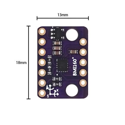 Imagem de Módulo Sensor De Acelerômetro Giroscópio De 6 Eixos 6DOF BMI160 GY-BMI160 IIC I2C SPI Comunicação