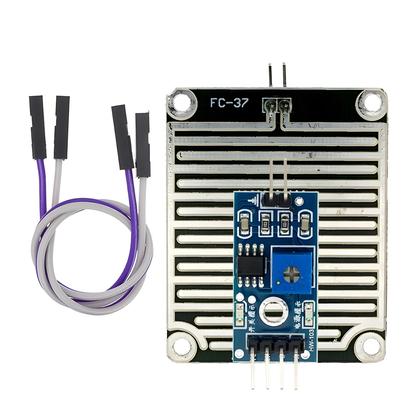 Imagem de Módulo Sensor De Detecção De Água Da Chuva Para Arduino Com Controle De Relé E Sensor De Umidade