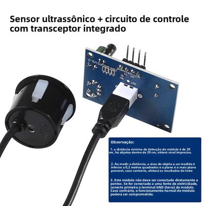 Imagem de Módulo Sensor De Distância Ultrassônico À Prova d'Água Para Arduino Aokin JSN-SR04T AJ-SR04M