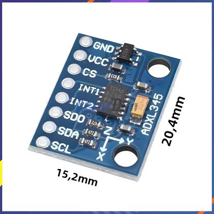 Imagem de Módulo Sensor De Inclinação Acelerômetro ADXL345 De Alta Precisão 3 Eixos Para Arduino Raspberry Pi