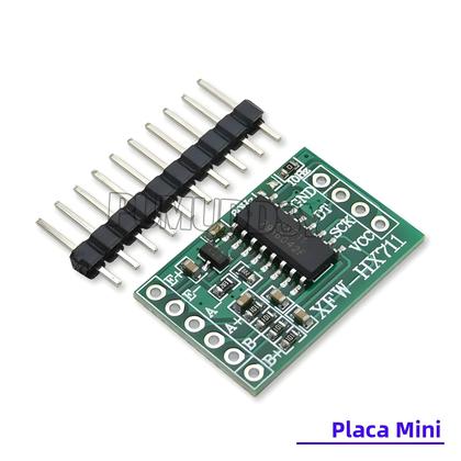 Imagem de Módulo Sensor De Pesagem HX711 De Precisão De 24 Bits Sensor De Pressão AD De Canal Duplo Mini