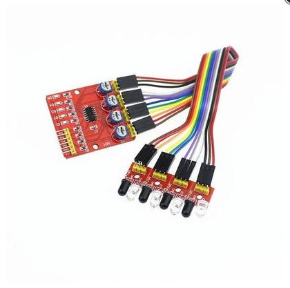 Imagem de Modulo Sensor de Rastreamento Infra Vermelho 4 Sondas - GC-126