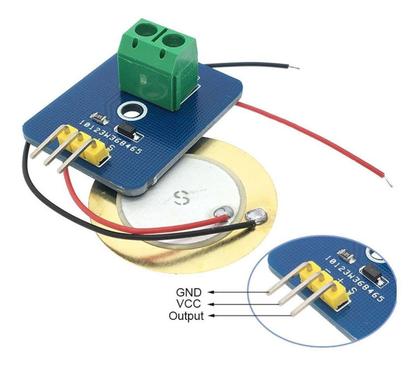 Imagem de Modulo sensor de toque e vibração piezo