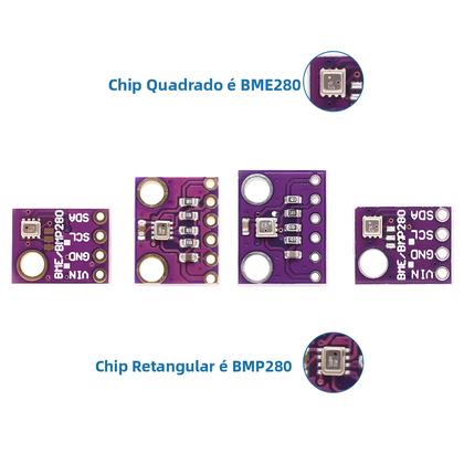 Imagem de Módulo Sensor Digital De Pressão Barométrica, Altitude, Umidade E Temperatura De Alta Precisão 3 Em