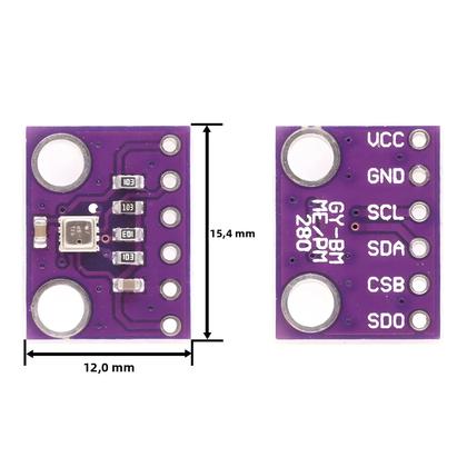 Imagem de Módulo Sensor Digital De Pressão Barométrica, Altitude, Umidade E Temperatura De Alta Precisão 3 Em