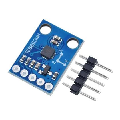 Imagem de Módulo Sensor Magnetômetro De Compasso De Eixo Triplo HMC5883L 3V-5V Para Arduino GY-273