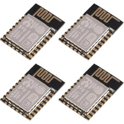 Imagem de Módulo Serial WiFi ESP8266 ESP-12F ESP-12E 4pcs Transceptor Sem Fio 802.11N Módulo De Rede