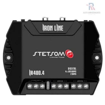 Imagem de Modulo Stetsom Ir400 4 Canais 400W Bridge 4Ohms Estisom