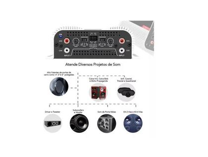 Imagem de Modulo Taramps Amplificador Som 800w 4 Canais 2 Ohms Ts800x4 Cor Branco