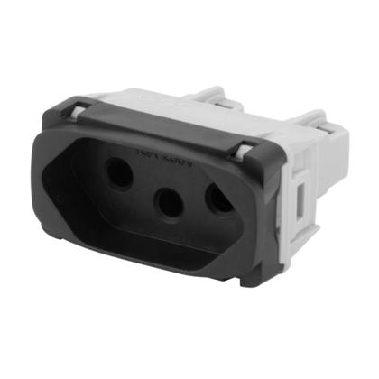 Imagem de Módulo Tomada 10A 2P+T Preto Gracia 85360 Alumbra