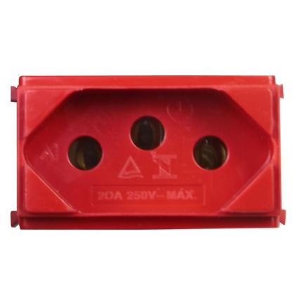 Imagem de Módulo Tomada 20A 2p+T Vermelha i9 95142 Ilumi