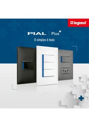 Imagem de Módulo Tomada 2P+T 10A 250V Pb Vermelho Borne Automático Pial Plus+