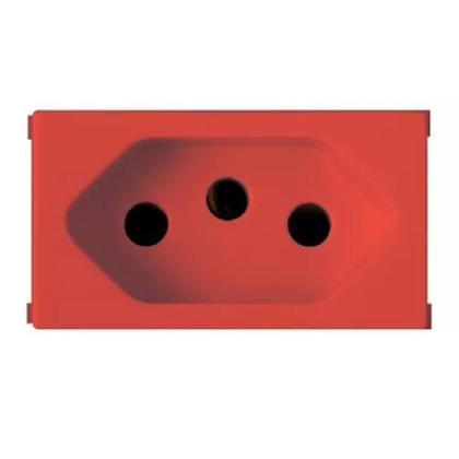 Imagem de Modulo Tomada 2P+T 20 Amperes 250 Volts Vermelha Linha Ilus 5UB99008 - SOPRANO