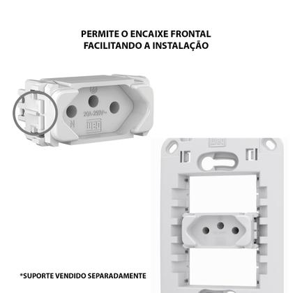 Imagem de Módulo Tomada 2P+T 20A 250V Branco Weg Compose
