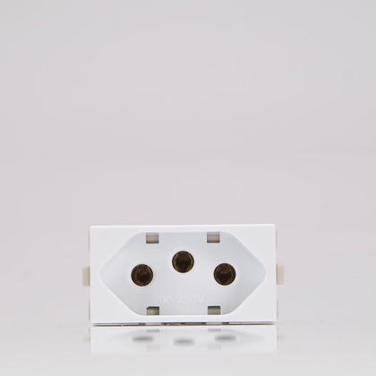 Imagem de Módulo Tomada 2p+T 20a BrancaInfiniti Margirius 5 Unidades