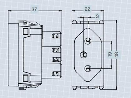 Imagem de Módulo Tomada 2P + T 20A Branco Weg Esatta