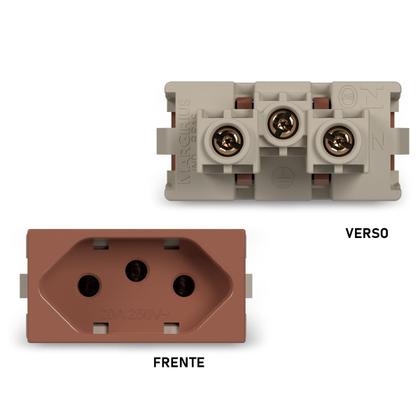 Imagem de Módulo Tomada 2p+t 20a Nutshell Infiniti Margirius