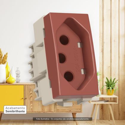 Imagem de Módulo Tomada 2p+t 20a Nutshell Sleek Margirius