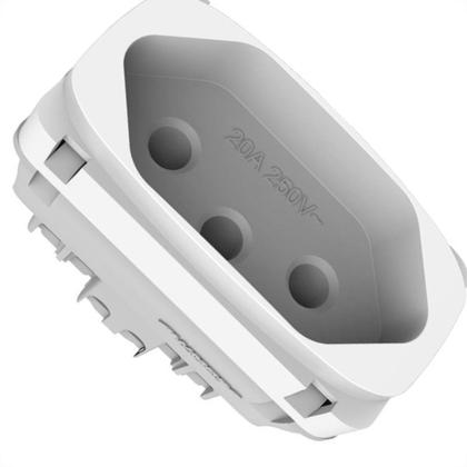 Imagem de Modulo Tomada Alumbra Gracia 2Polo+Terra 20A Branco 85314