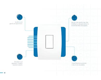 Imagem de Módulo Tomada De Energia 20a Vermelha Ilus Soprano 5ub99008