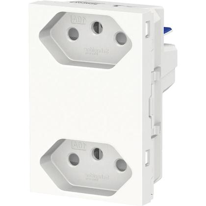 Imagem de Modulo Tomada Duplex 2P+T 10A Br S70325104 Orion Schneider