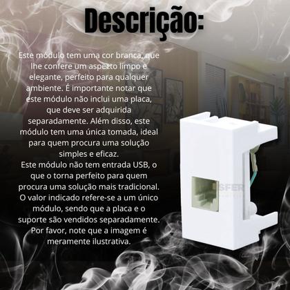 Imagem de Módulo Tomada para Telefone RJ11 2 vias Blanc Mais / Evidence / Modulare - Fame
