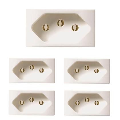 Imagem de Módulo Tomada Pezzi 2p+t 20a 250v Branco Linha 50.000