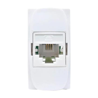 Imagem de Módulo Tomada Rj11 4 Vias Branco Gracia 85316 Alumbra