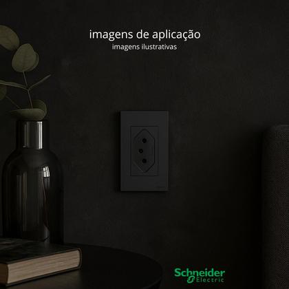 Imagem de Módulo Tomada Schneider Orion 2p+t 250v 10a Grafite Preto