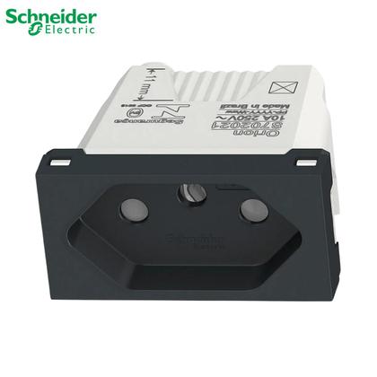 Imagem de Módulo Tomada Schneider Orion 2p+t 250v 10a Grafite Preto