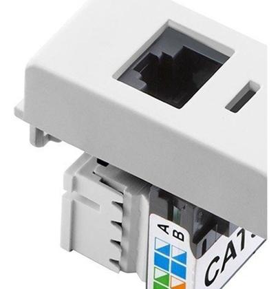 Imagem de Modulo Tomada Telefone E Internet Cat6 Rj45 Tramontina Liz